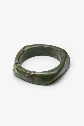 ANTLER BANGLE - SCULPT MOSS