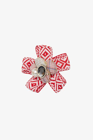 ANTLER BROOCH / CLIP - Scarlette Rosette