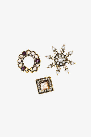 ANTLER BROOCH - Golden Age Set