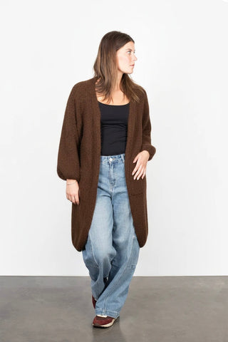 ANTLER - LIVVI CARDI - Chocolate