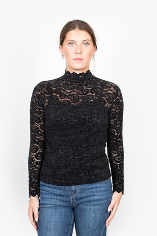 ANTLER VALENTINA TOP - Black
