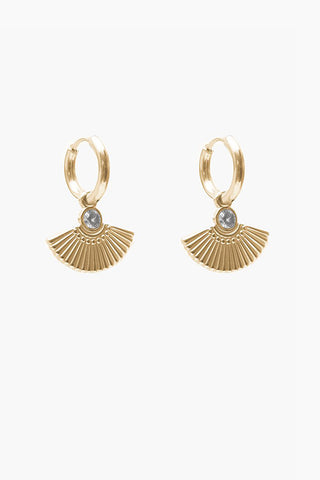 ANTLER EARRINGS FAN HUGGIE