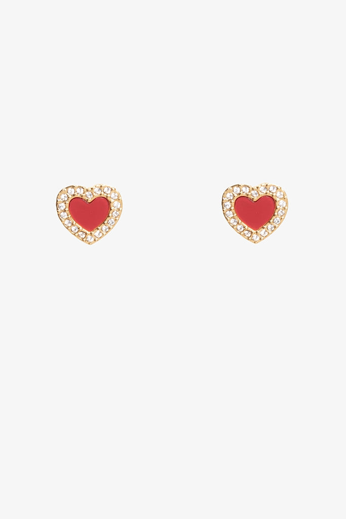 ANTLER EARRINGS  - HEART OF FIRE