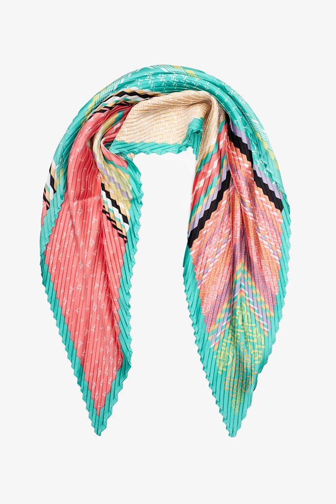 ANTLER SCARF NECK - Mixprint Pink