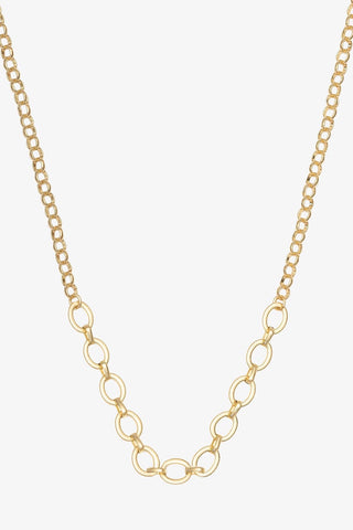 ANTLER NECKLACE - LONG LINK CHAIN - Gold