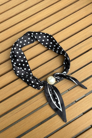 ANTLER SCARF - PEARL FASTEN NECK TIE - Classic Polka