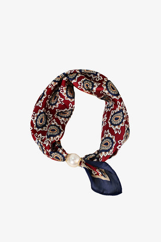 ANTLER - PEARL FASTEN NECK TIE - Imperial Rouge