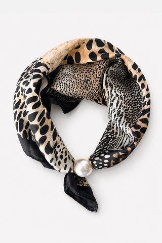 ANTLER SCARF - PEARL FASTEN NECK TIE  - Natural Instinct