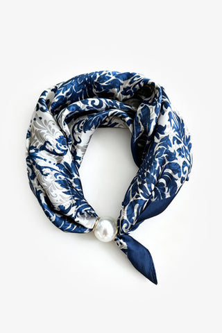 ANTLER SCARF - PEARL FASTEN NECK TIE  - Royal Vine