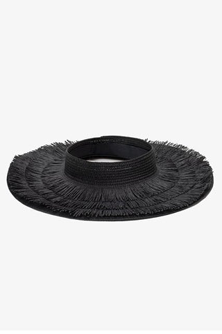 ANTLER NOIR PALMA WIDE-BRIMMED VISOR