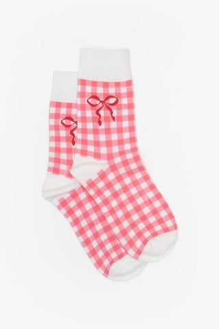 ANTLER  - SOCKS - BOW BELL - PINK