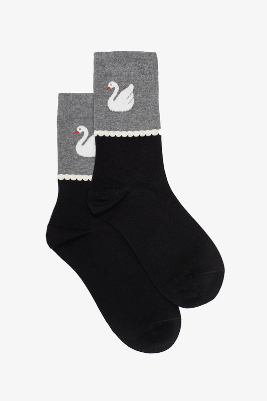 ANTLER SOCKS - SWAN