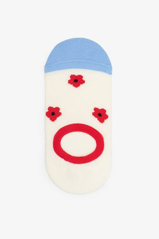 ANTLER SOCKS NO SHOW - Red Daisy