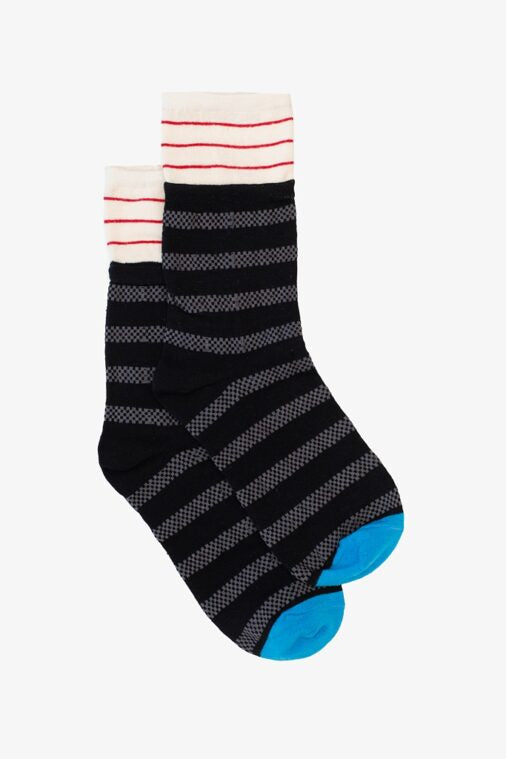 ANTLER SOCKS - STRIPE ON STRIPE