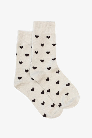 ANTLER  - SOCKS - OAT HEART