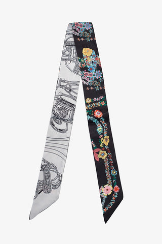 ANTLER SCARF TWILLY - Nocturne Garden