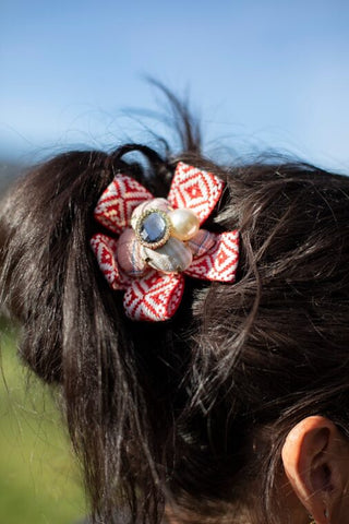 ANTLER BROOCH / CLIP - Scarlette Rosette