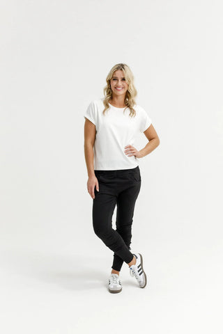 HOMELEE - APARTMENT PANTS - Black / White X