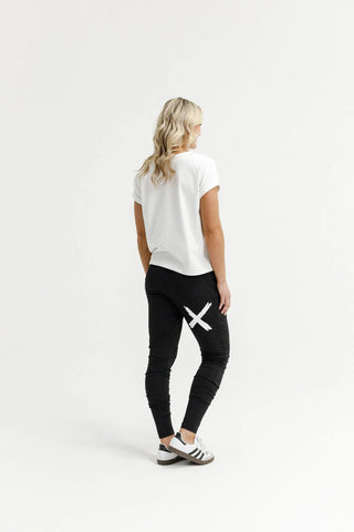 HOMELEE - APARTMENT PANTS - Black / White X