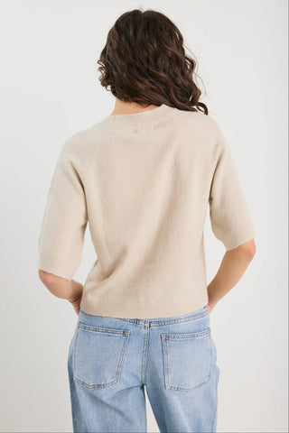 AMONG THE BRAVE ASSEMBLE KNIT TEE - Oat