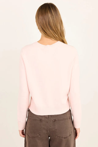 STORIES BE TOLD - AUTOGRAPH CREWNECK CARDIGAN - Blush
