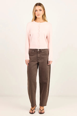 STORIES BE TOLD - AUTOGRAPH CREWNECK CARDIGAN - Blush