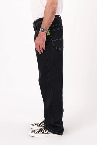 ABRAND JEANS - A5 BAGGY LANCE - Washed Black