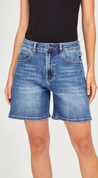 JUNKFOOD SHORTS - BRONTE - Mid Blue