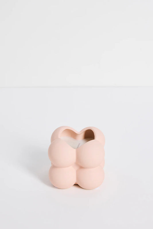 BUBBLE CUBE SOY WAX CANDLE - Pink