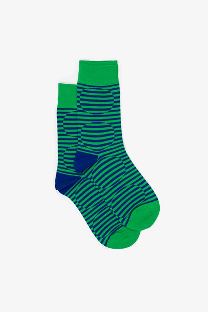 ANTLER SOCK - Green Circles Sock