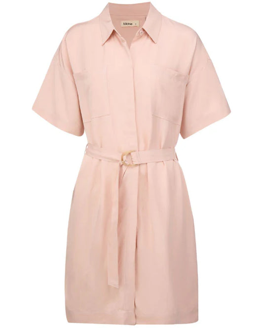 MOKE CORA SHIRT DRESS - Dusty Rose