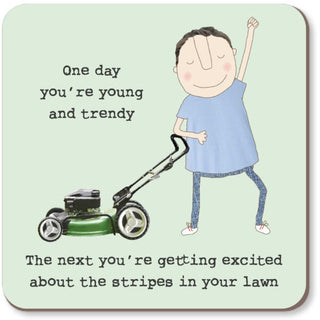 ROSIE MADE A THING COASTER - LAWN STRIPES