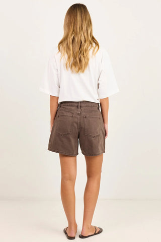 STORIES BE TOLD - SIGNIFICANT POCKET FRONT SHORTS - Mocha