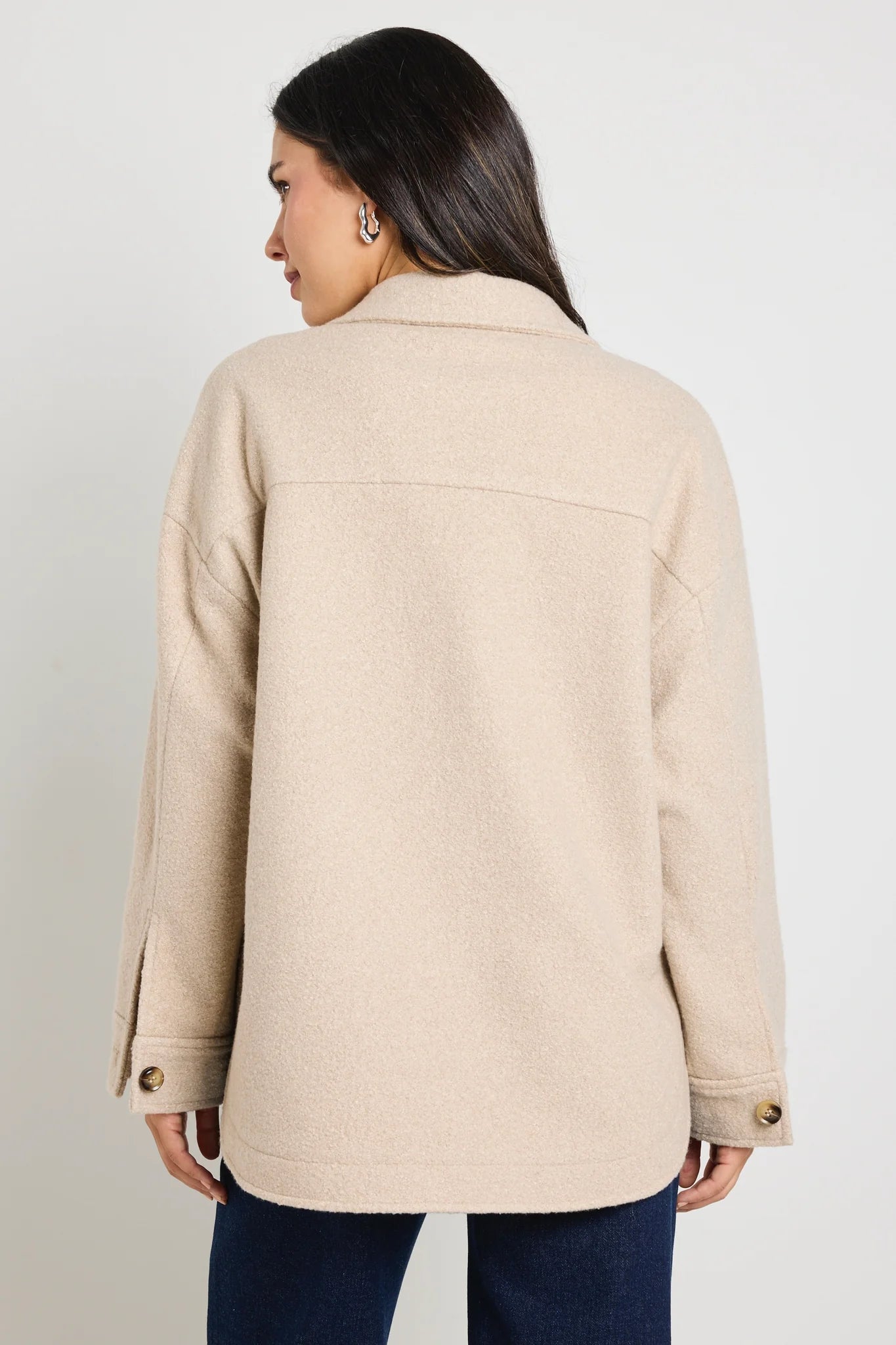 STORIES BE TOLD PINOT OVERSIZED SHACKET - Taupe