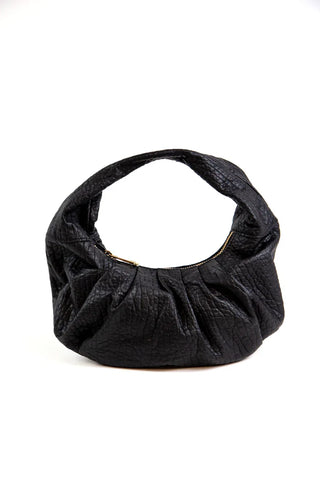 THING THING CRYSTAL BAG - Black Bubble Leather