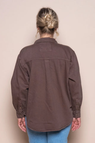 FOXWOOD DAISY OVERSHIRT - CHOCOLATE