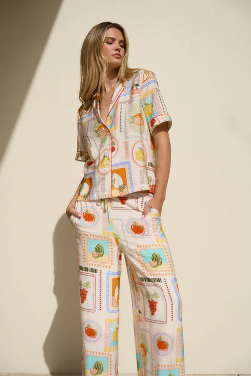 BY ROSA TOPICAL POSTCARD PANTS