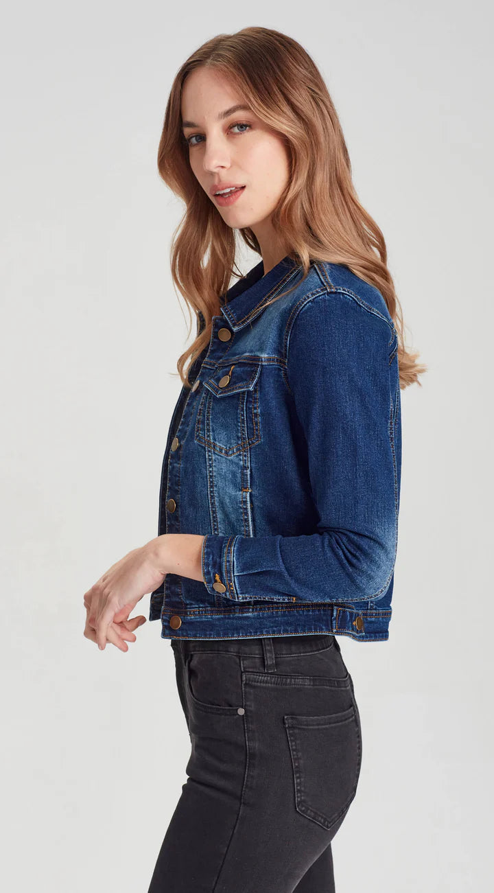 JUNKFOOD DIXIE - DARK BLUE STRETCH DENIM JACKET
