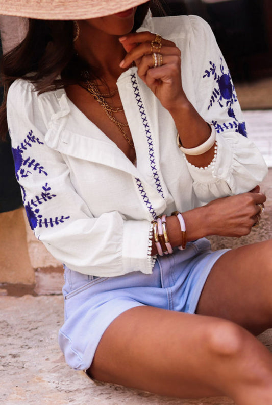 PRICKLE & POLLY - Santorini Blouse