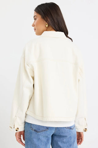 AMONG THE BRAVE - ECHO DENIM JACKET - Ecru