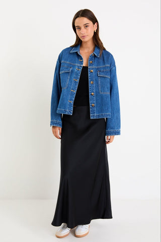 AMONG THE BRAVE ECHO DENIM JACKET - Storm Blue