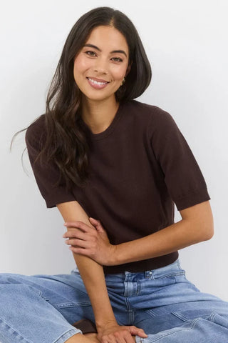 STORIES BE TOLD - EDITION KNIT TEE - Chocolate