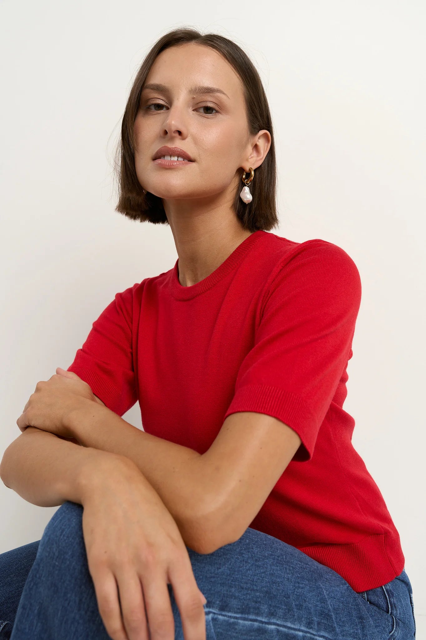 STORIES BE TOLD EDITION CREWNECK KNIT  - Red