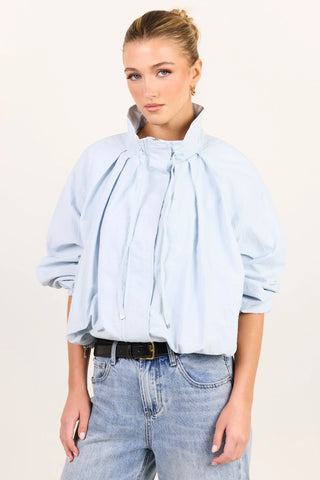 STORIES TO BE TOLD - ELEMENT FUNNEL NECK BOMBER JACKET - Ice Blue
