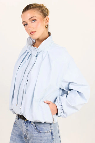 STORIES TO BE TOLD - ELEMENT FUNNEL NECK BOMBER JACKET - Ice Blue