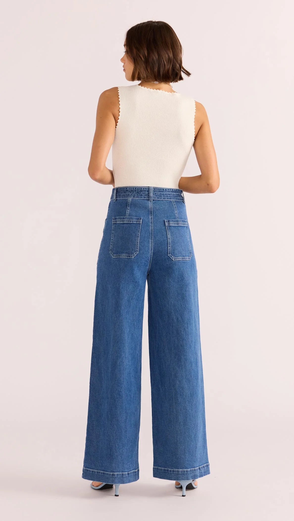MINKPINK ELLIS DENIM PANEL JEAN
