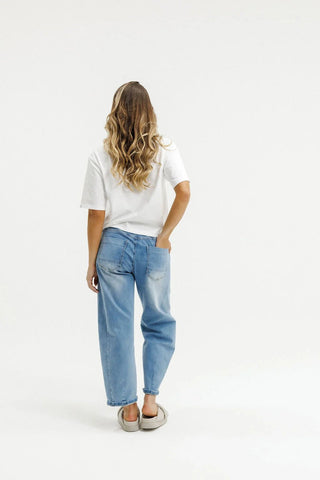 HOMELEE - Barrel Jeans - Sky Wash