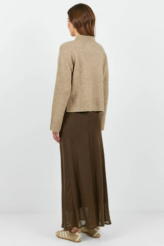 STORIES BE TOLD - FORAGE BISCUT MOCK NECK JUMPER - Biscuit