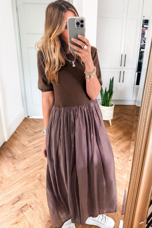 PRICKLE & POLLY - Mocha Dress