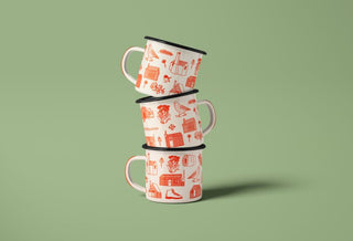 LOVE THY LAND Backcountry Huts enamel mug